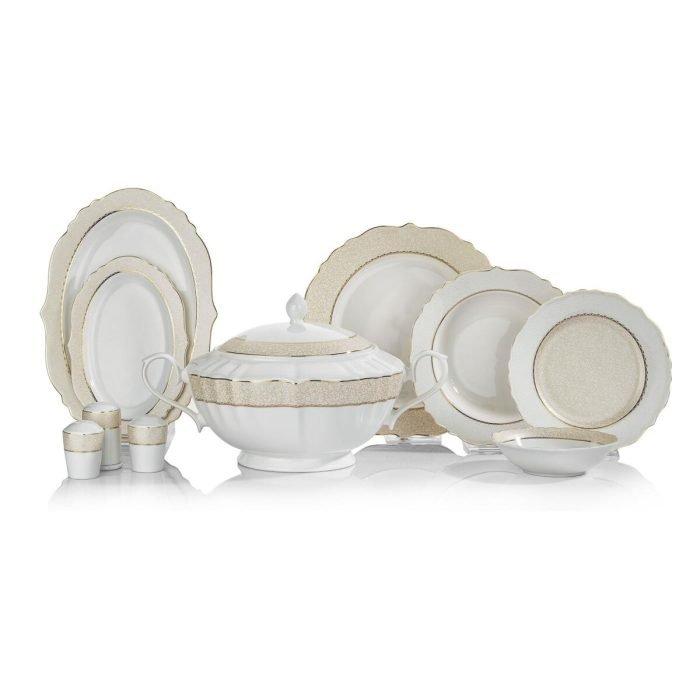 Schafer Selina 60 Parça Altın 01 Yemek Takımı - Görsel 2
